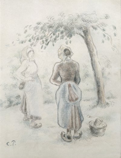 The Woman under the Apple Tree by Camille Jacob Pissarro